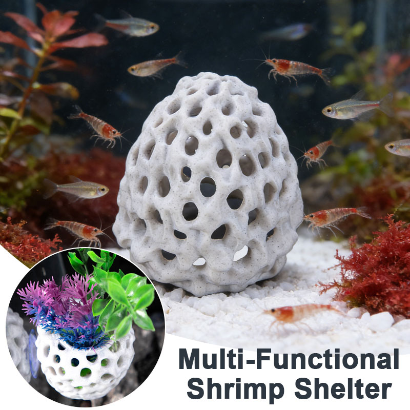 Aquarium Fish Hiding Spot - 1PC Aquarium shrimp house Cave Mini