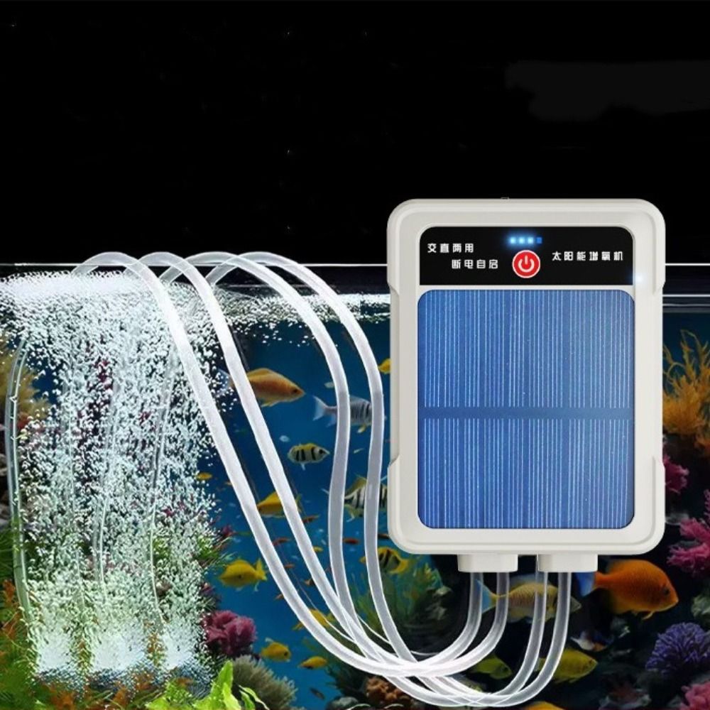 Air Pump Silent - USB Rechargeable Solar Oxygen Pump Ultra