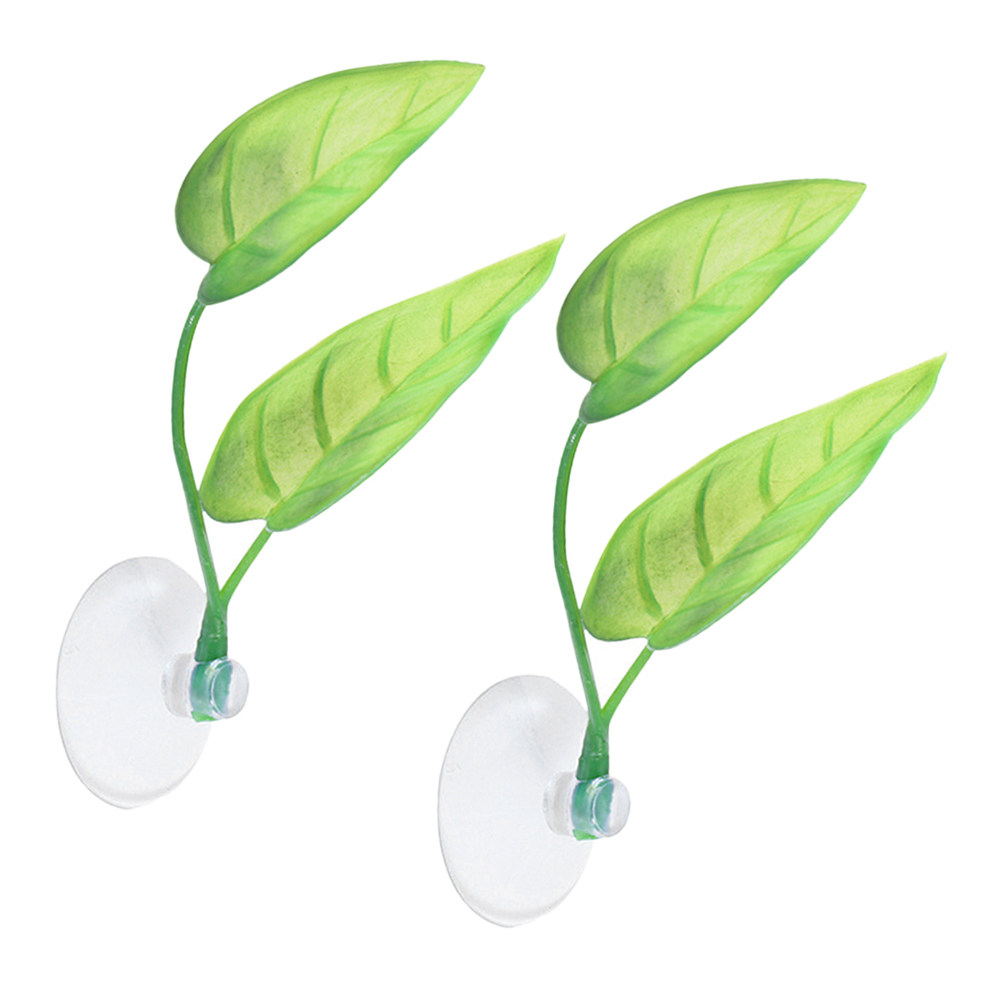 Aquarium Fish Hiding Spot - 2Pcs Lifelike Betta Leaf Hammock for