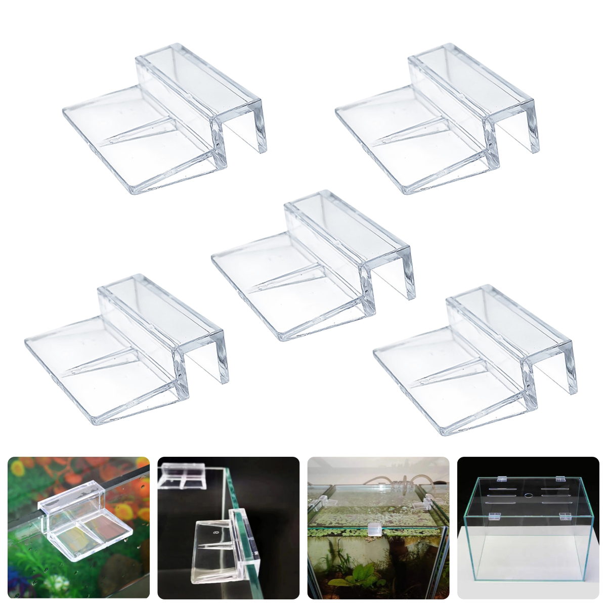 10Pcs Transparent Acrylic Fish - Aquarium Fish Photography のレビューと価格