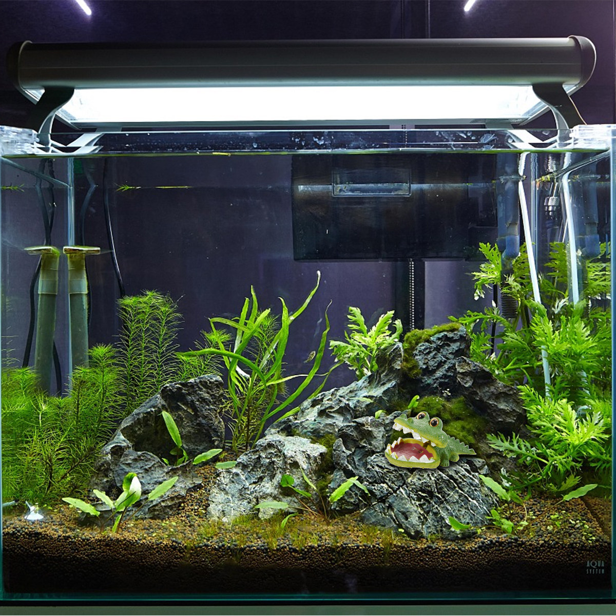 Creative Resin Alligator Bubbl - Aquarium Fish Alligator のレビューと価格