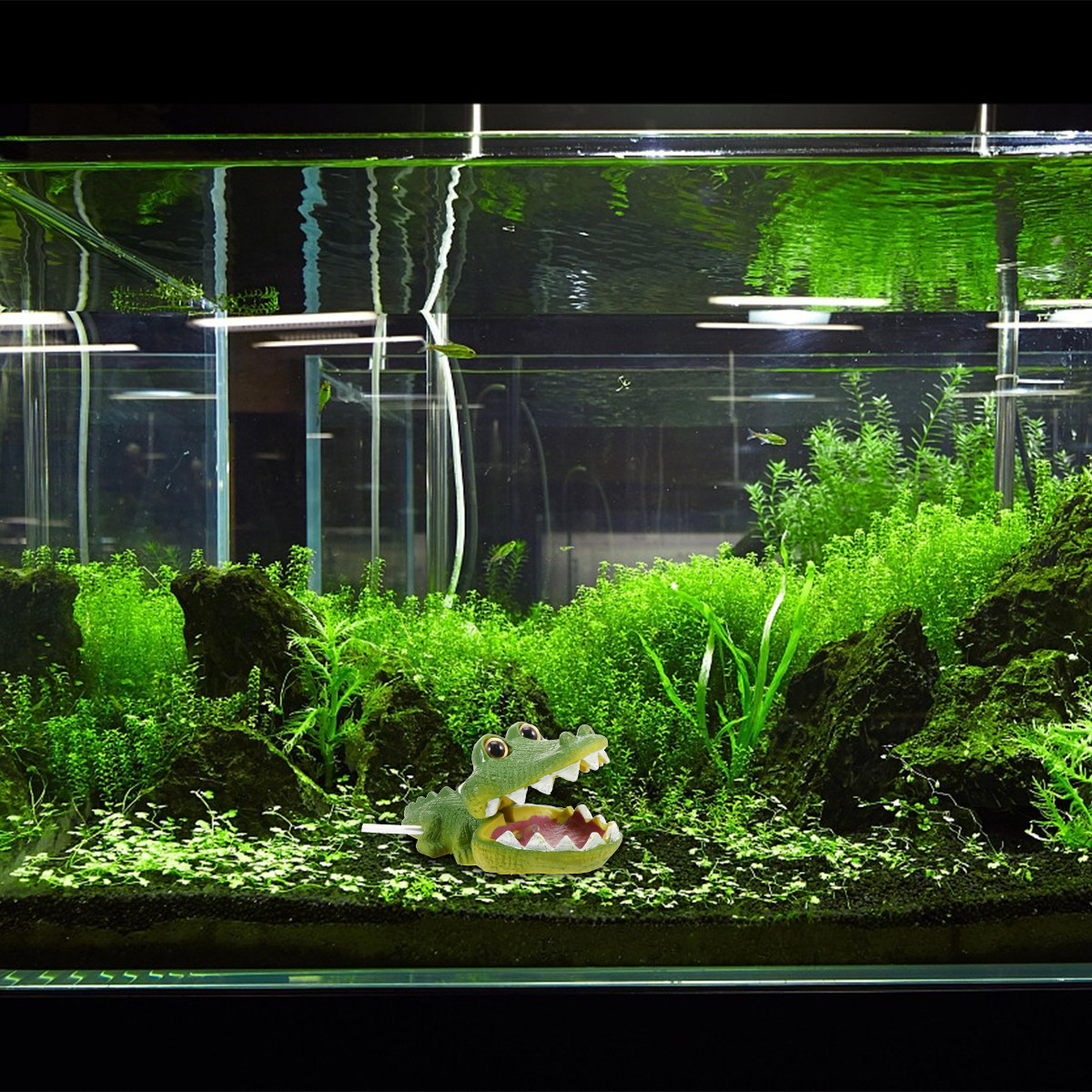 Creative Resin Alligator Bubbl - Aquarium Fish Alligator のレビューと価格