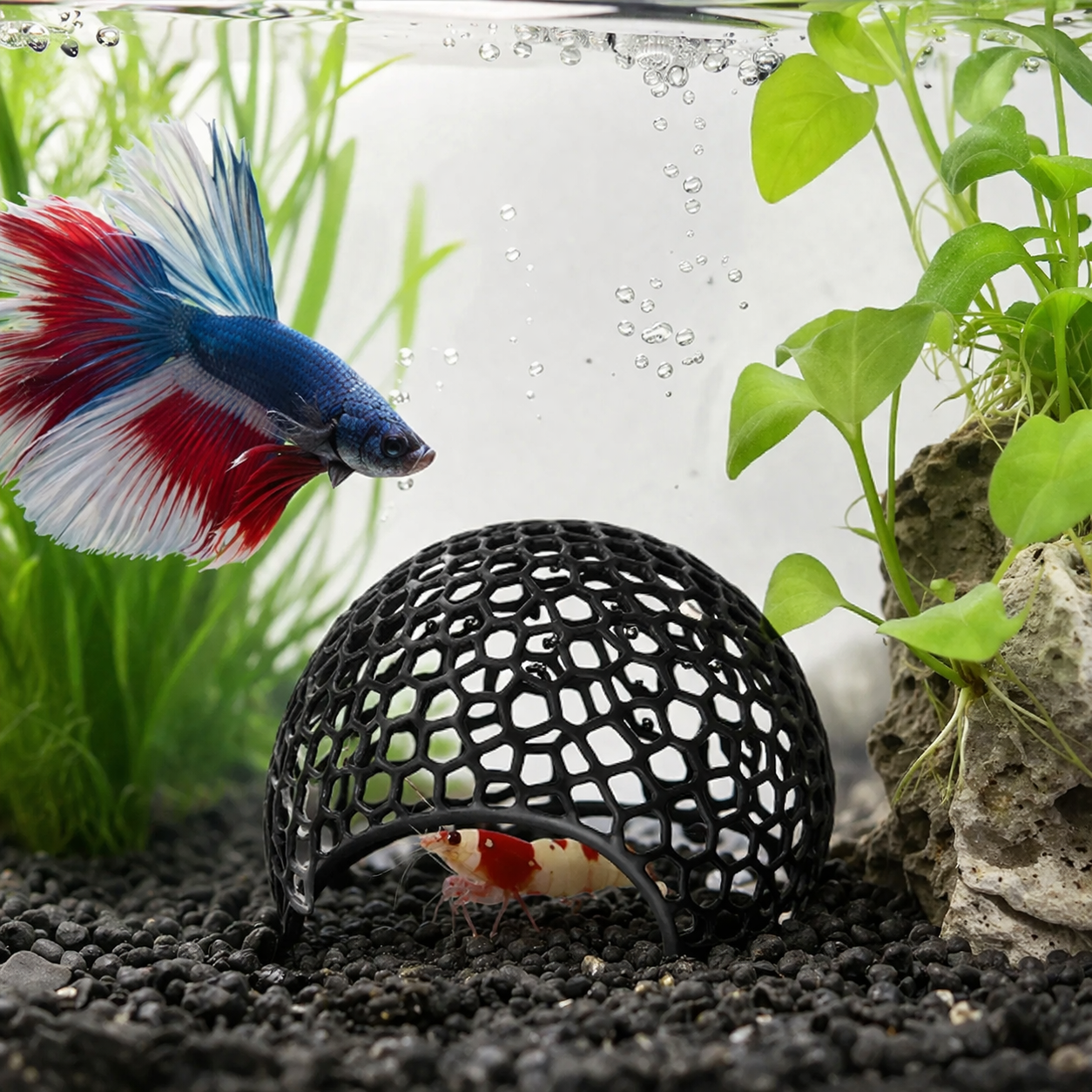 Mini Porous Cave Shrimp House  - Aquarium Fish Hiding Spot のレビューと価格
