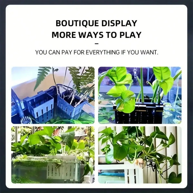 Aquarium Plant Holder Black Pl - Aquarium Fish Photography のレビューと価格