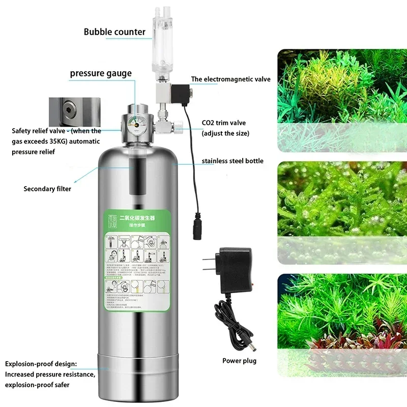 Aquarium CO2 Generator 2L DIY  - Aquarium Fish Photography のレビューと価格