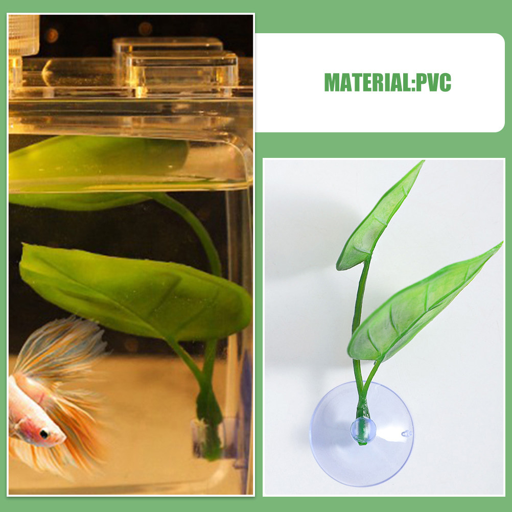 2Pcs Lifelike Betta Leaf Hammo - Aquarium Fish Hiding Spot のレビューと価格