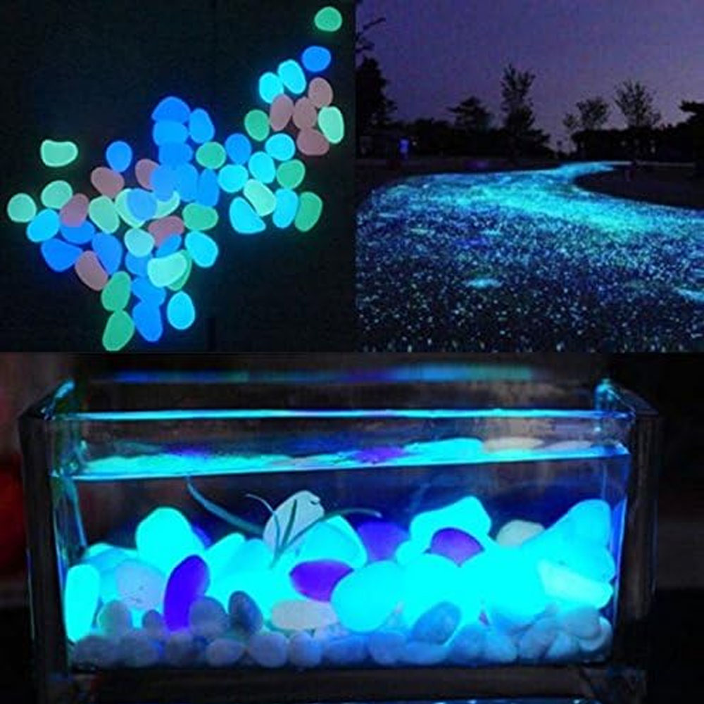 Fish Tank Rocks Glow Blue Pebb - Aquarium Fish Photography のレビューと価格