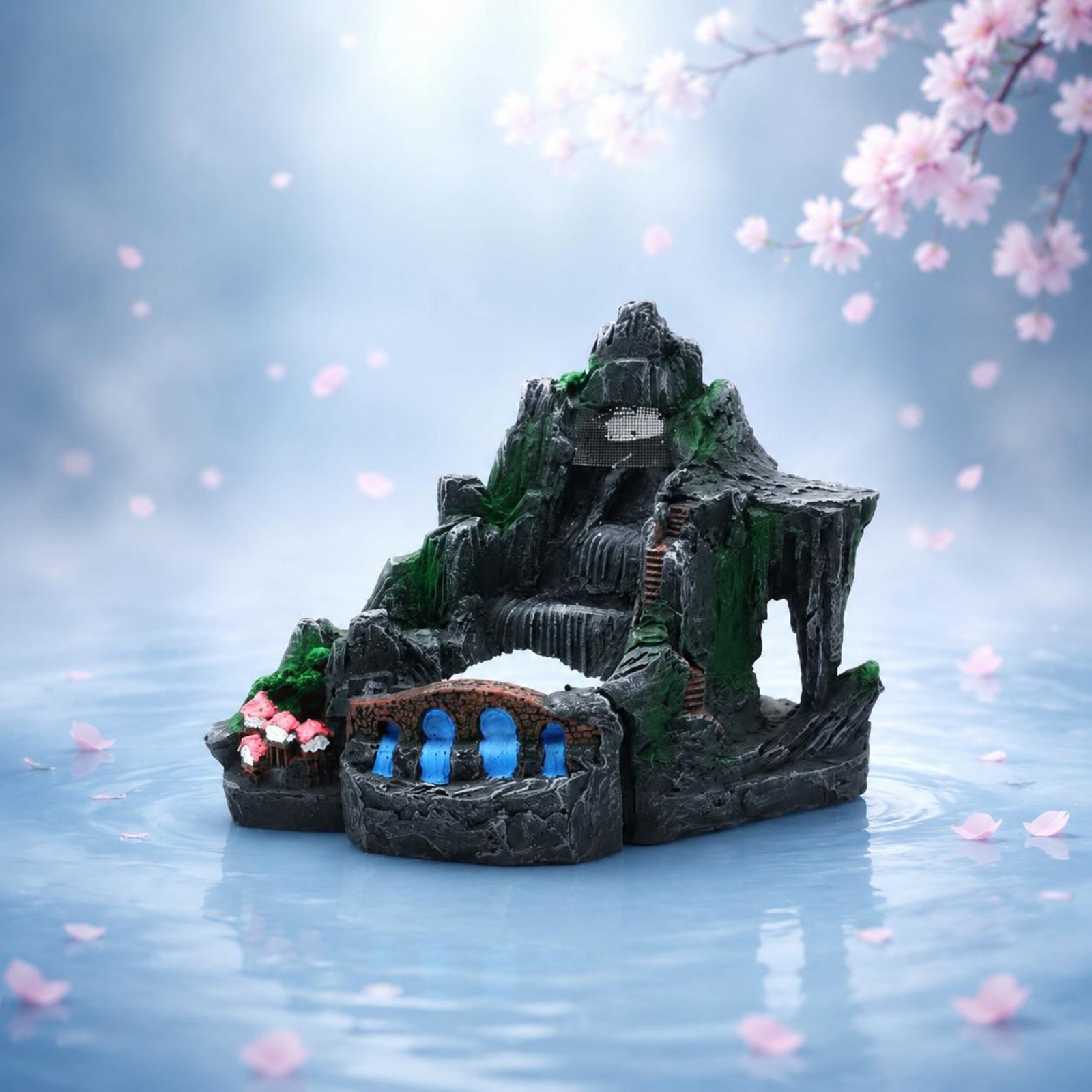 Aquarium Waterfall Ornament Vi - Aquarium Fish Hiding Spot のレビューと価格