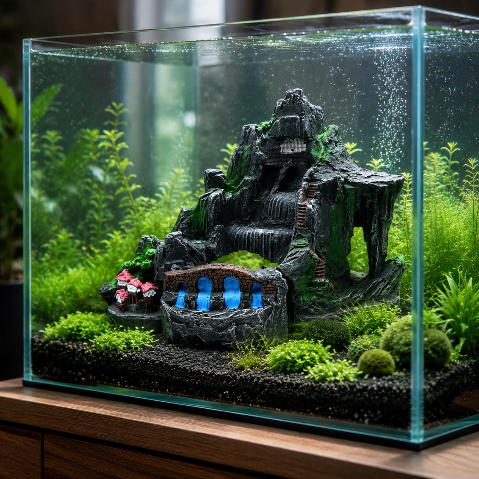 Aquarium Waterfall Ornament Vi - Aquarium Fish Hiding Spot のレビューと価格