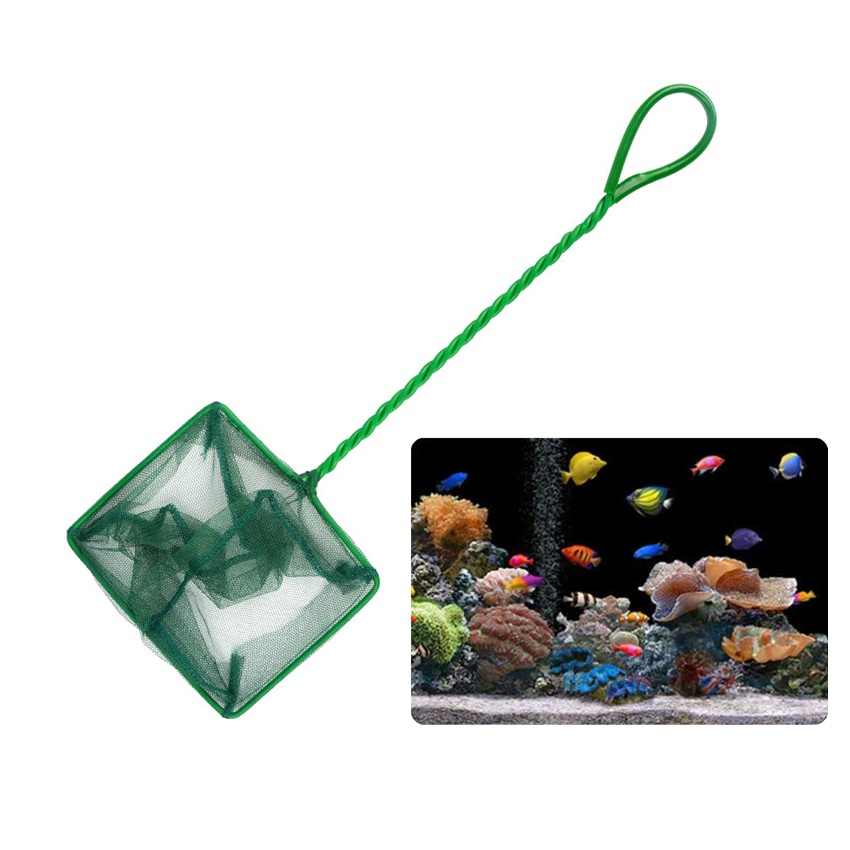3~10 Inch Portable Nylon Green - Aquarium Fish Net Small のレビューと価格